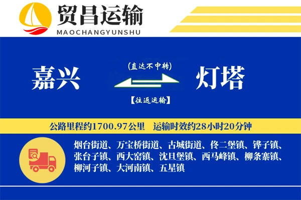 嘉兴到灯塔物流公司