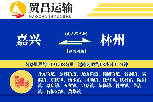 嘉兴到林州物流专线-嘉兴至林州货运公司