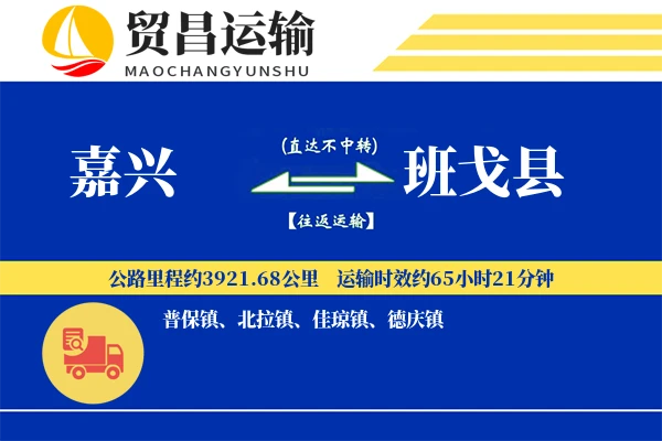 嘉兴到班戈县物流专线-嘉兴至班戈县货运公司