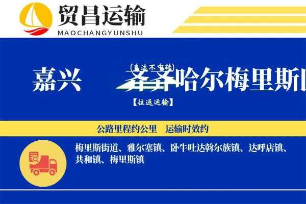 嘉兴到齐齐哈尔梅里斯区物流公司