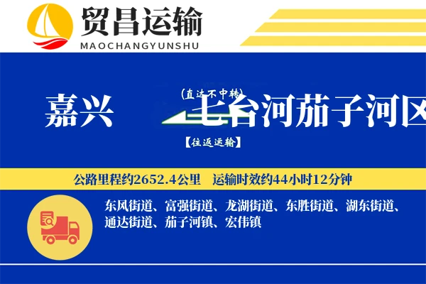 嘉兴到七台河茄子河区物流专线-嘉兴至七台河茄子河区货运公司