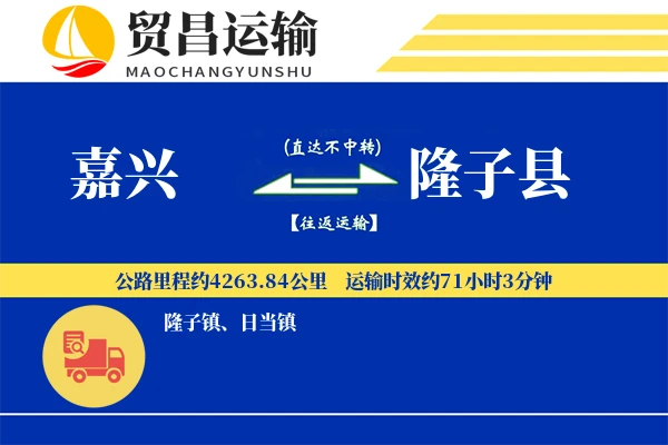 嘉兴到隆子县物流专线-嘉兴至隆子县货运公司