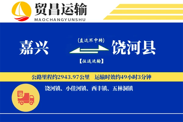 嘉兴到饶河县物流公司