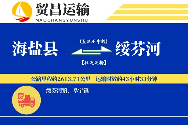 海盐县到绥芬河物流专线-海盐县至绥芬河货运公司