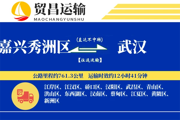 嘉兴秀洲区到武汉物流公司